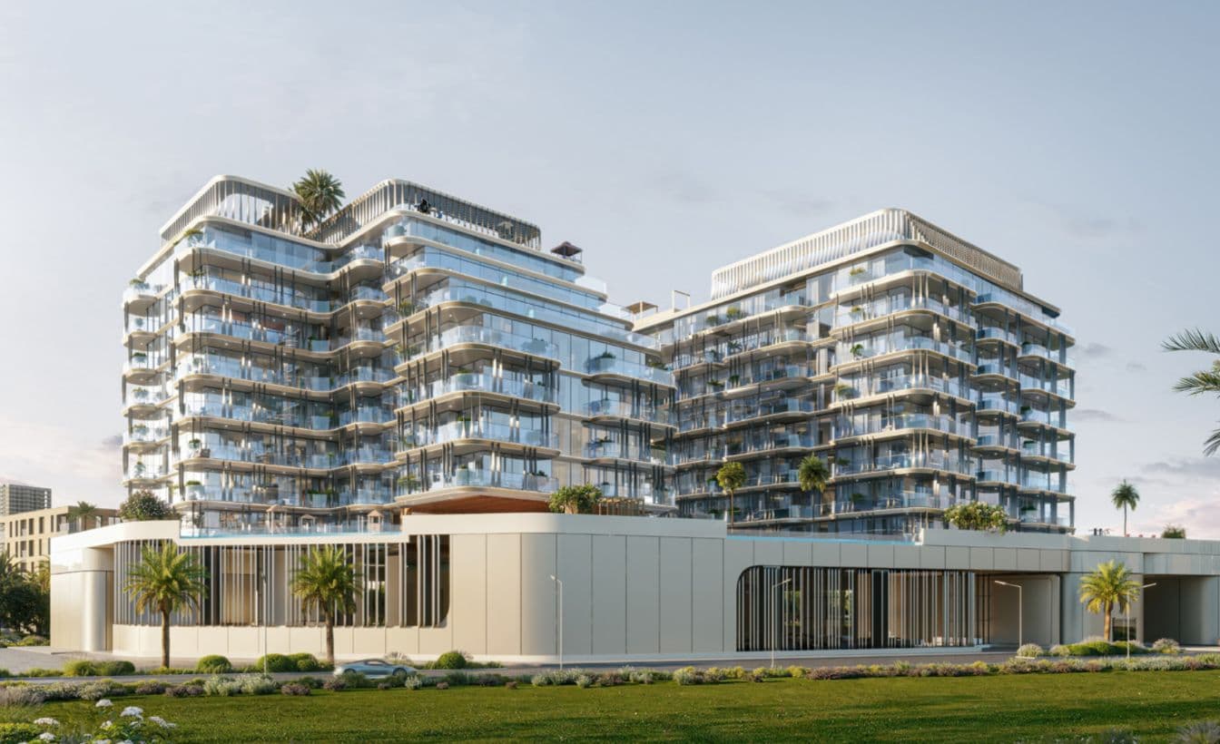 Samana Ocean Bay — the facade and landscaped approach